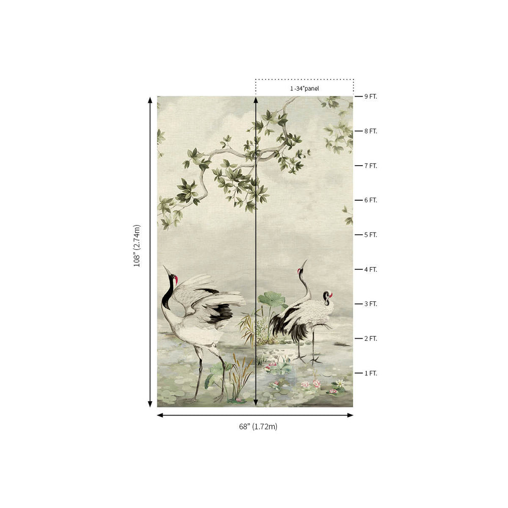 Crane Mural | Silver
