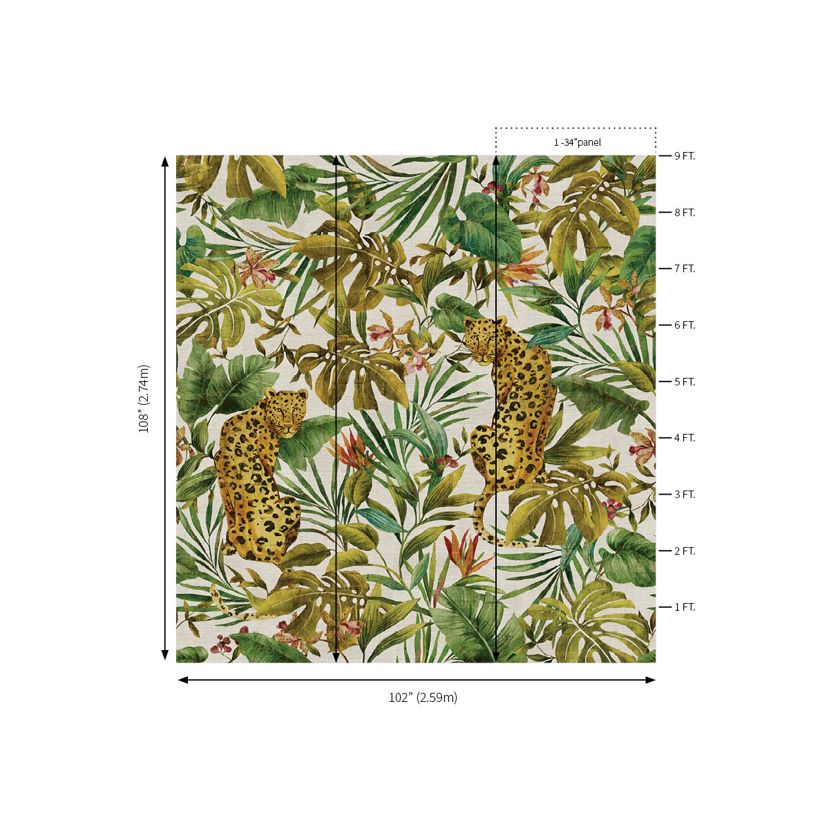 Exotica Mural | Linen