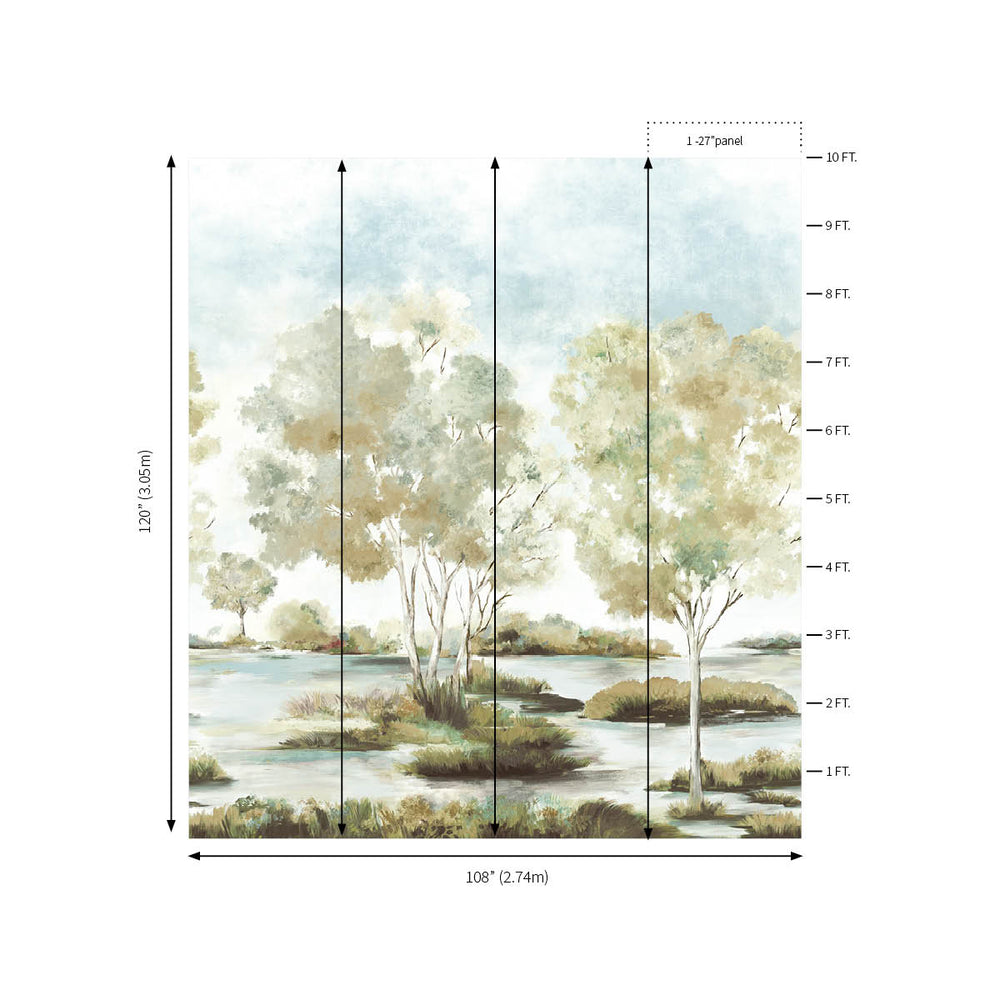 Savannah Mural | Edgecomb Beige