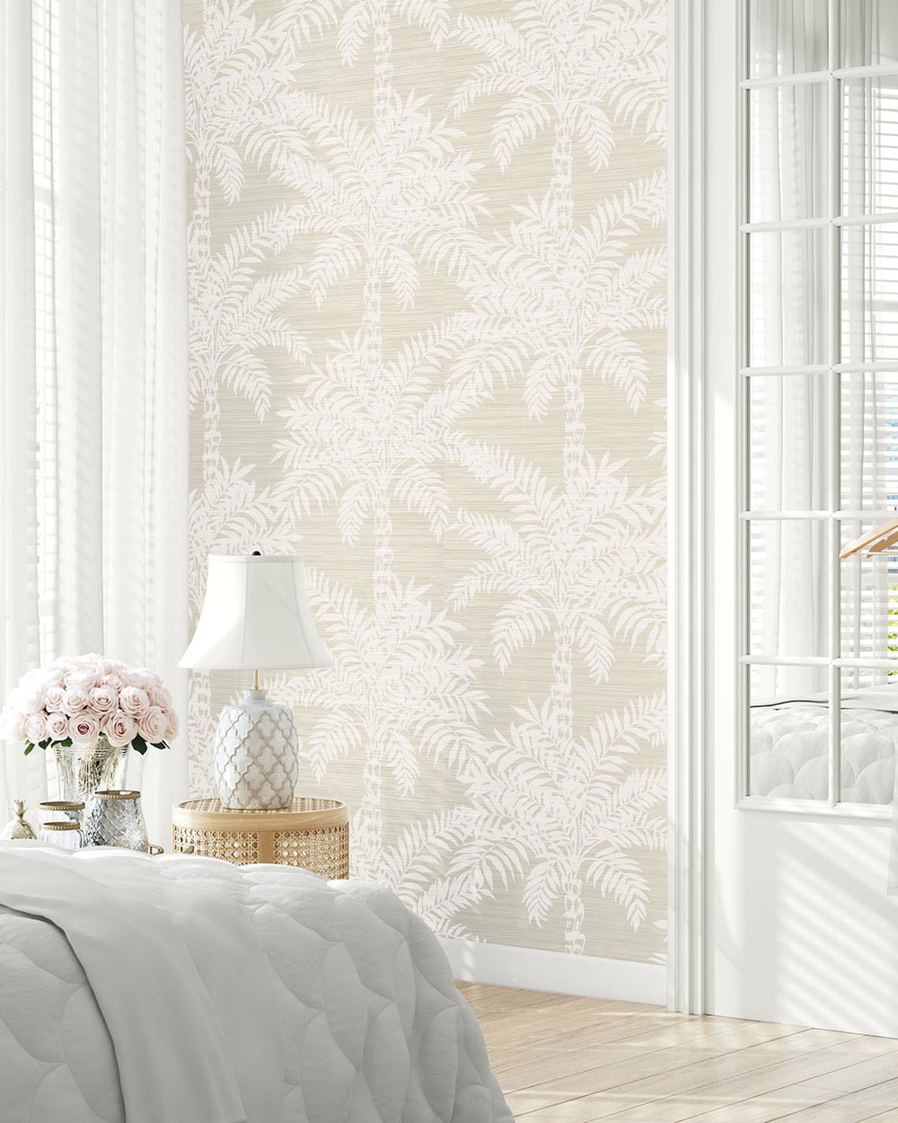 Beach Palms | Natural - Taupe