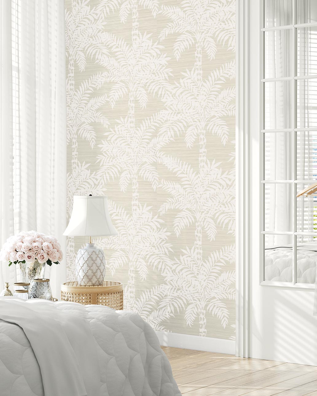 Beach Palms | Natural - Taupe