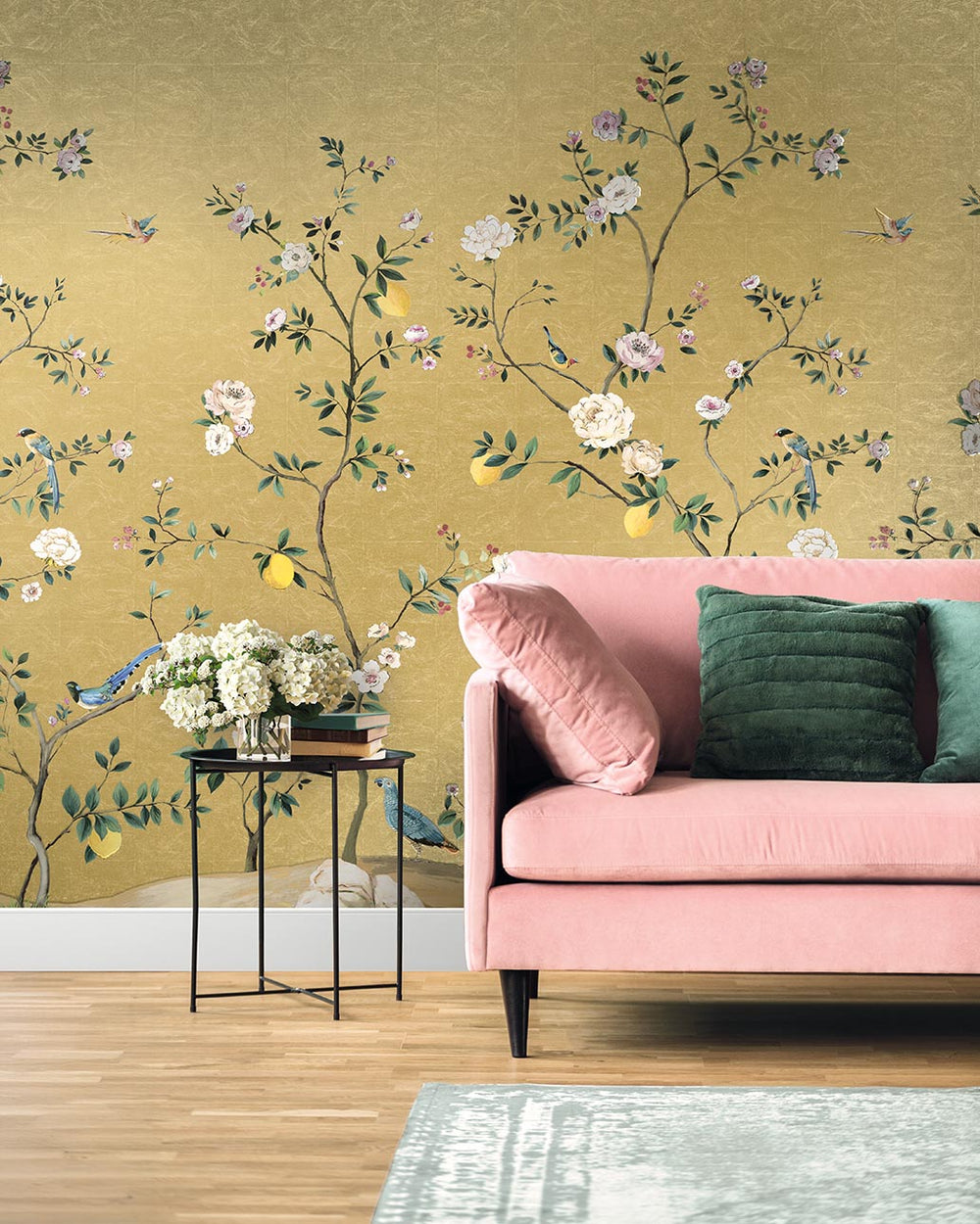 Blossom Mural | Gold Leaf