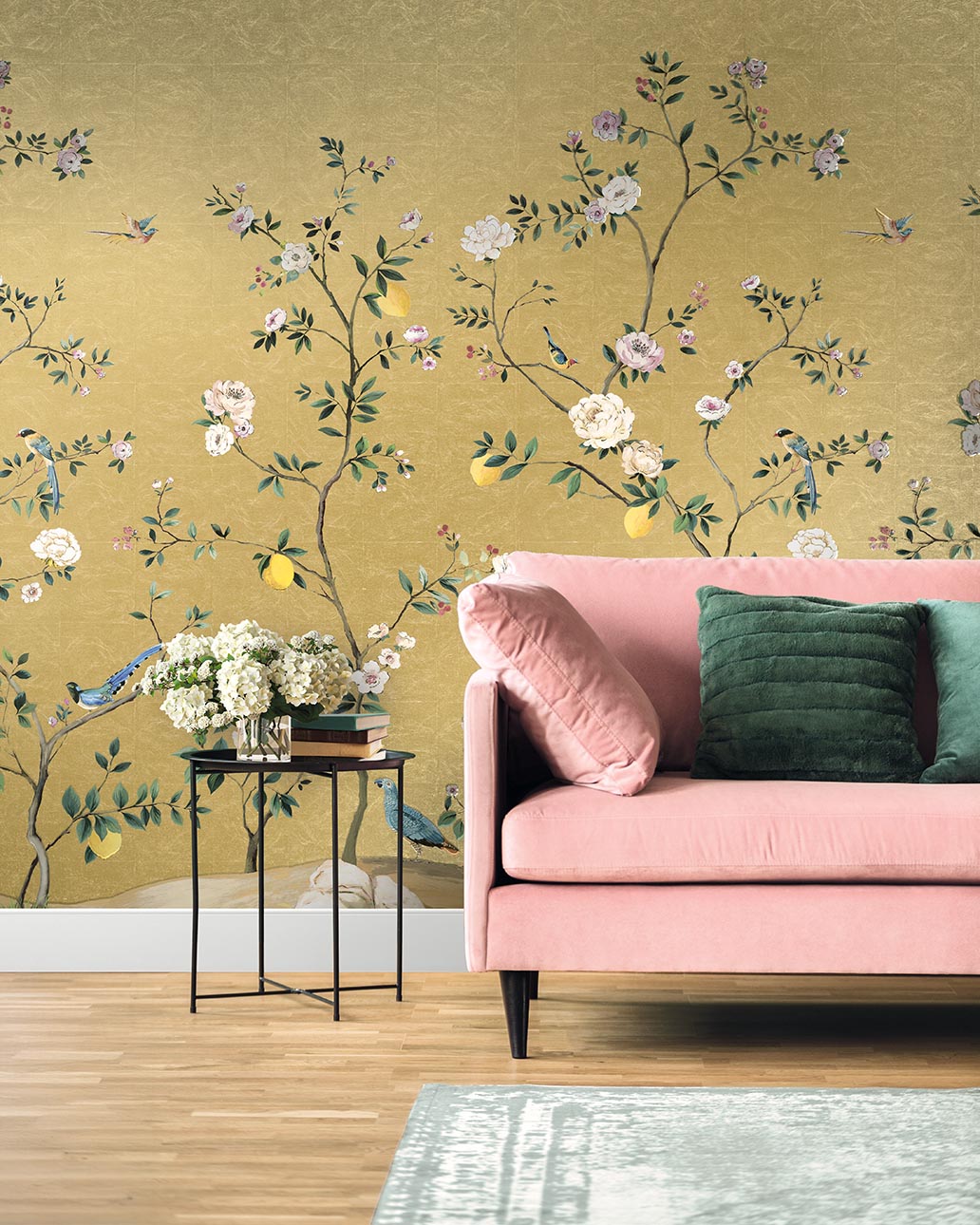 Blossom Mural | Gold Leaf