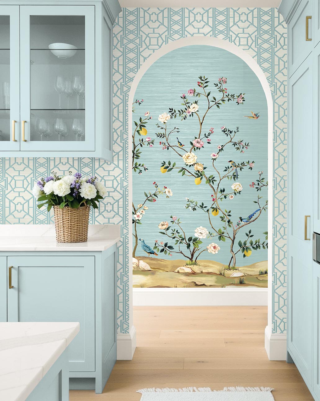 Blossom Chinoiserie Mural | Seaglass