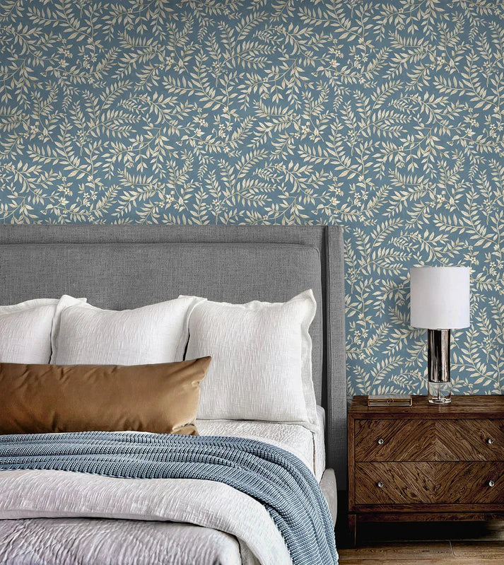 Vining Leaf Trail | Wedgewood Blue