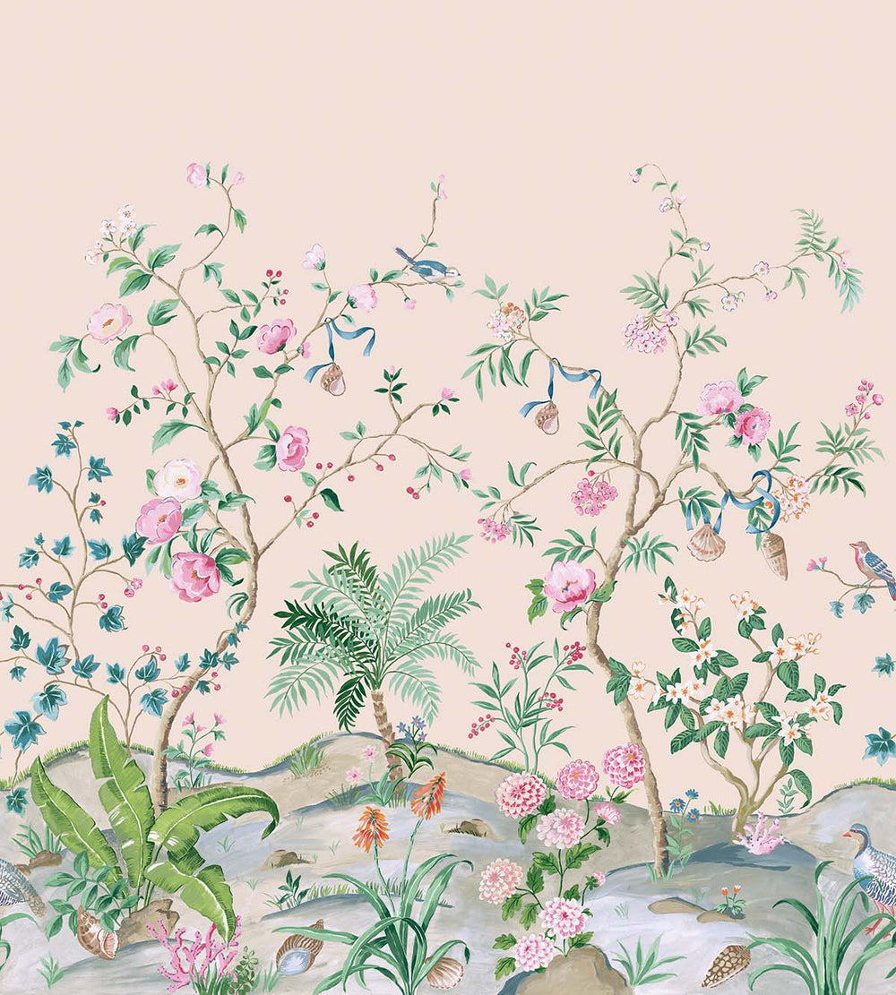 Botanica Natural Mural | Blush