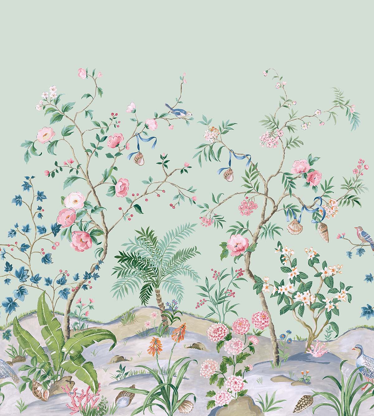 Botanica Natural Mural | Seaglass