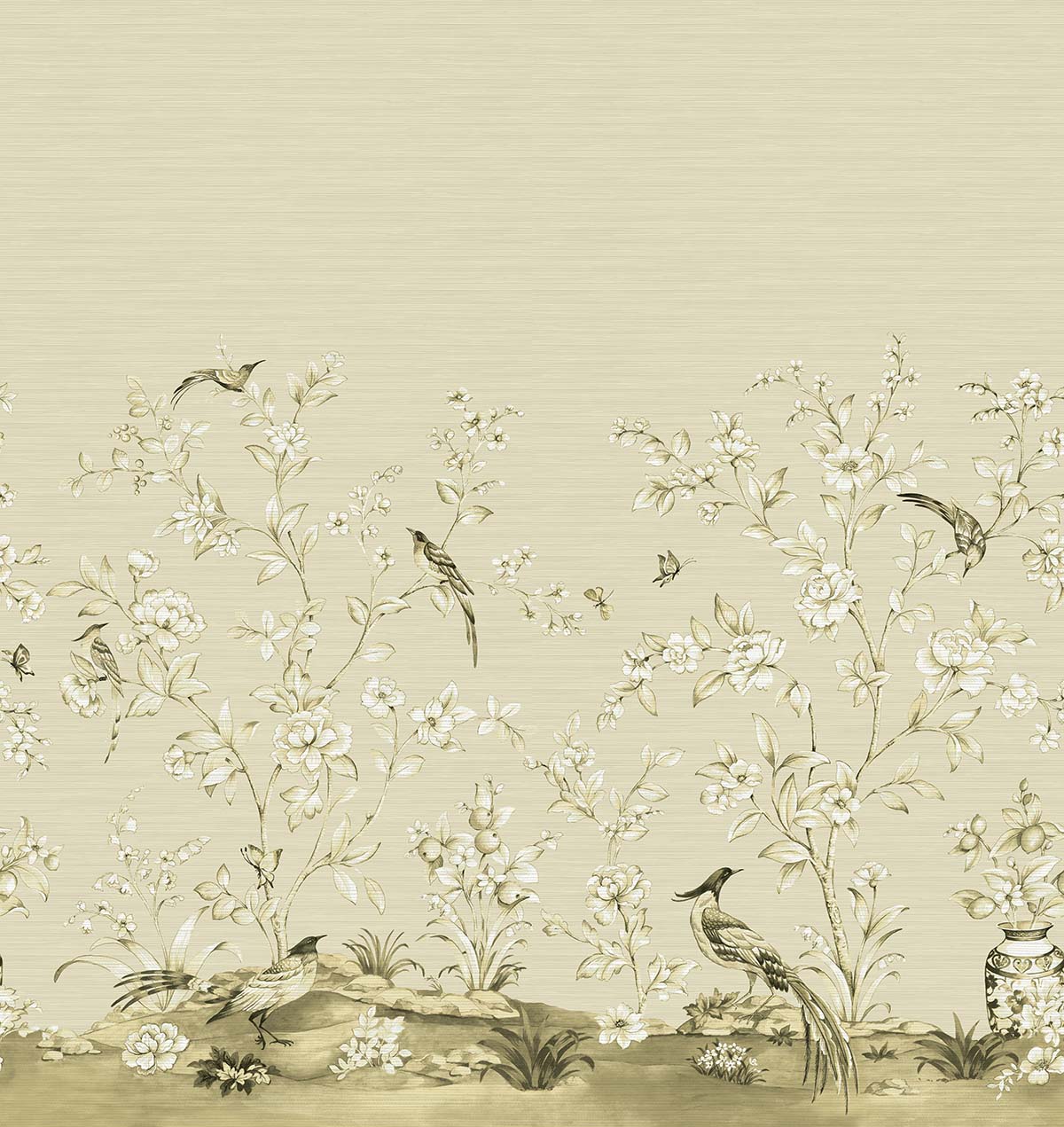 Jardin Toile Mural Natural - Neutral
