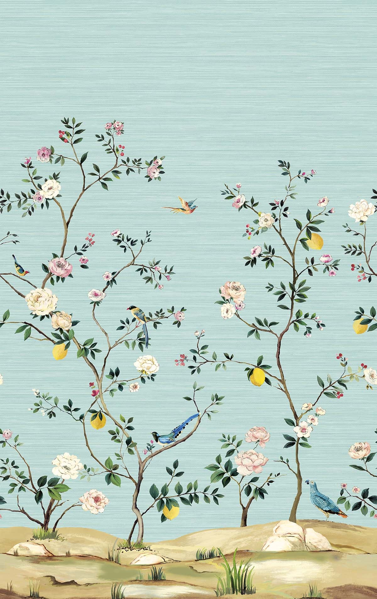 Blossom Chinoiserie Mural | Seaglass