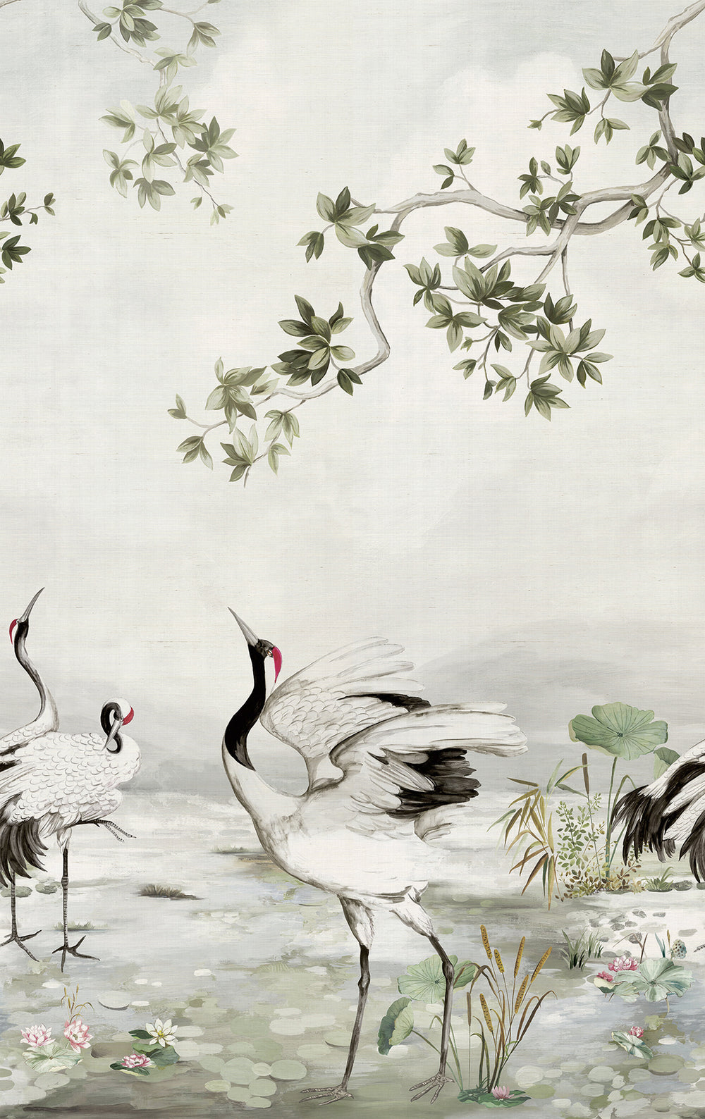 Crane Mural | Silver