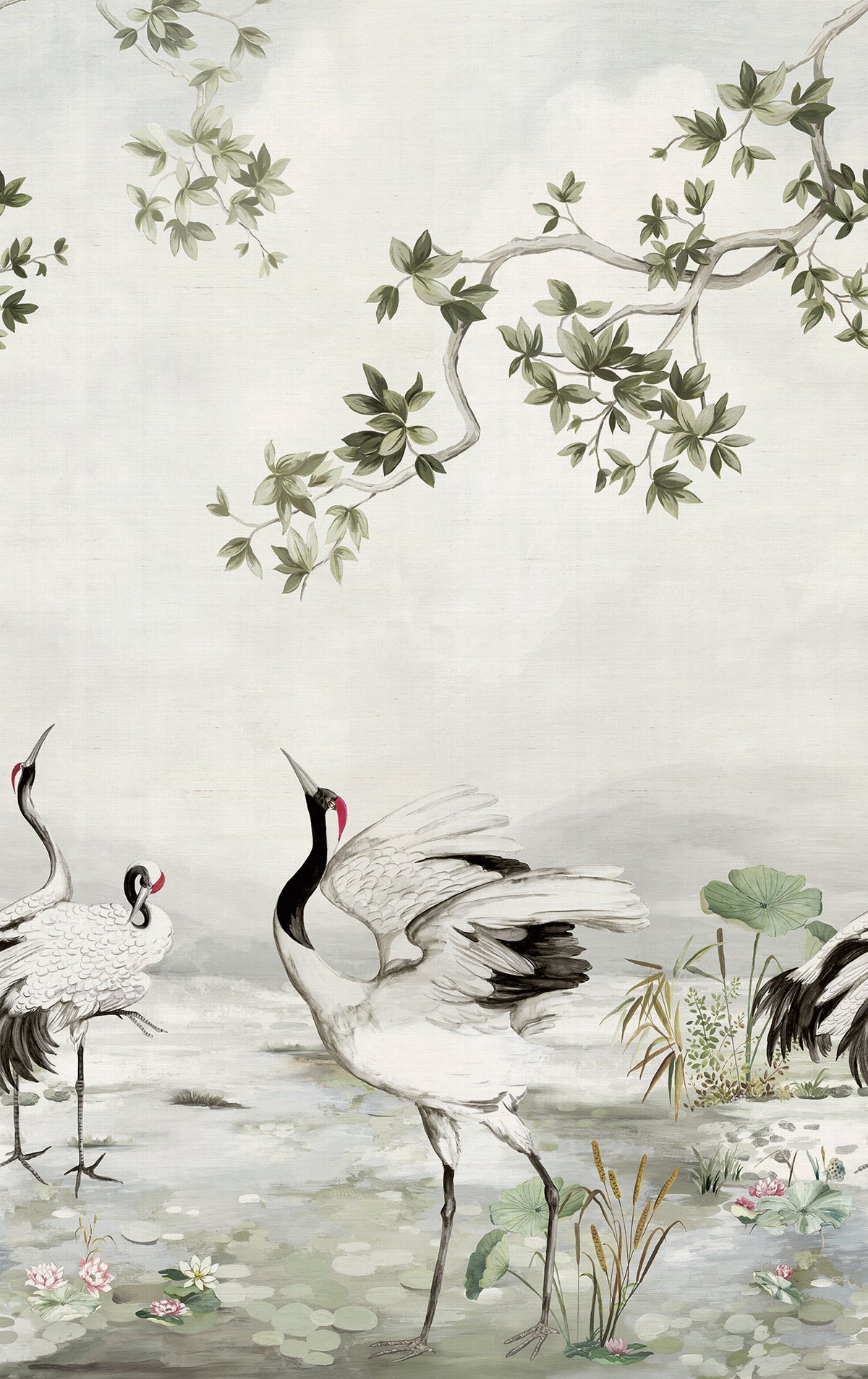 Crane Mural | Silver