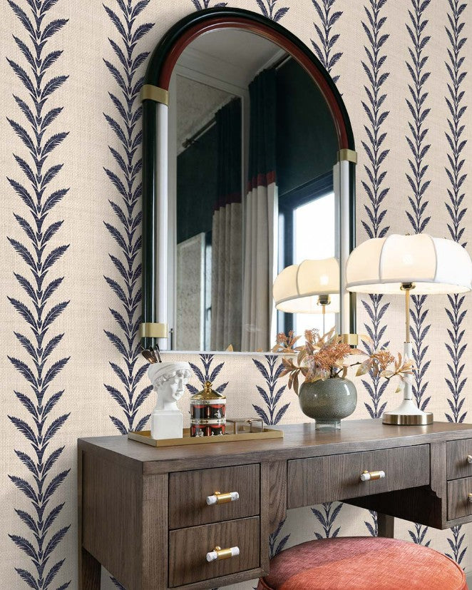 Huanzhu Leaf Stripe | Navy