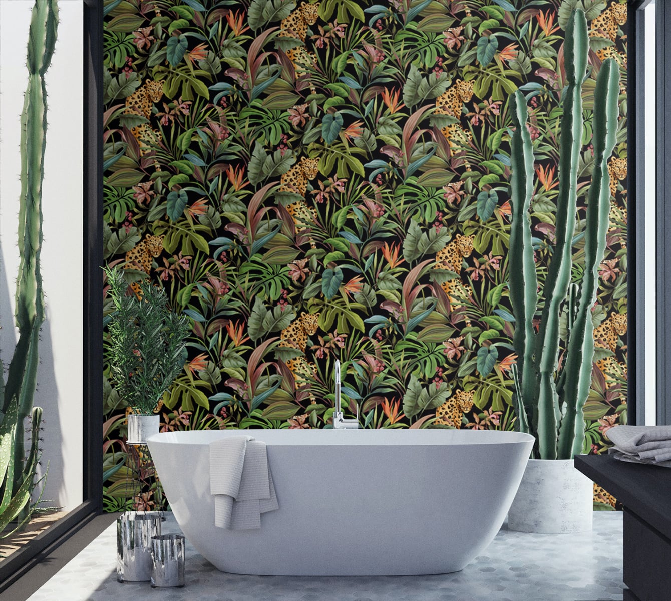Tropical Leopard | Black