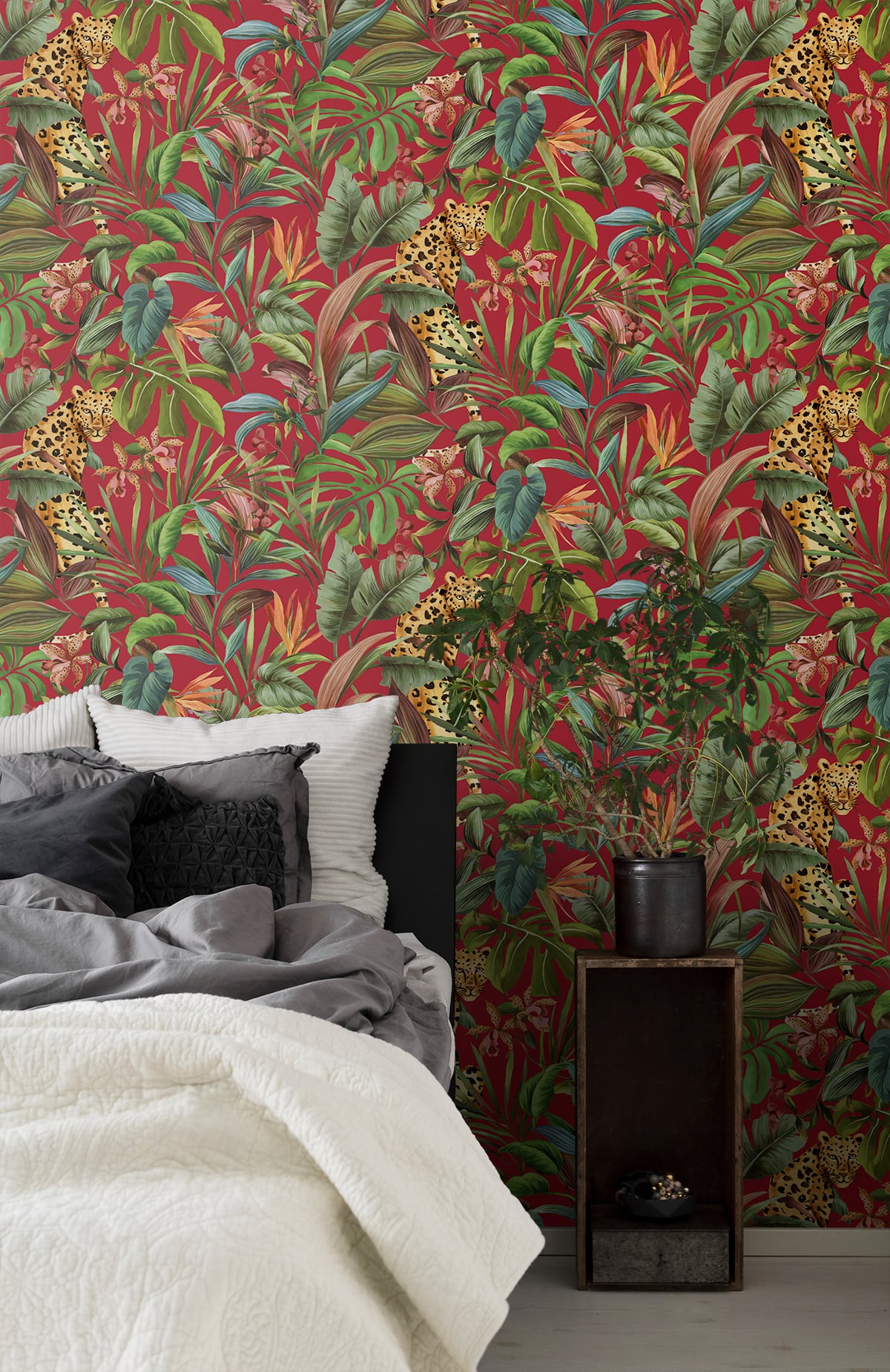 Tropical Leopard | Red
