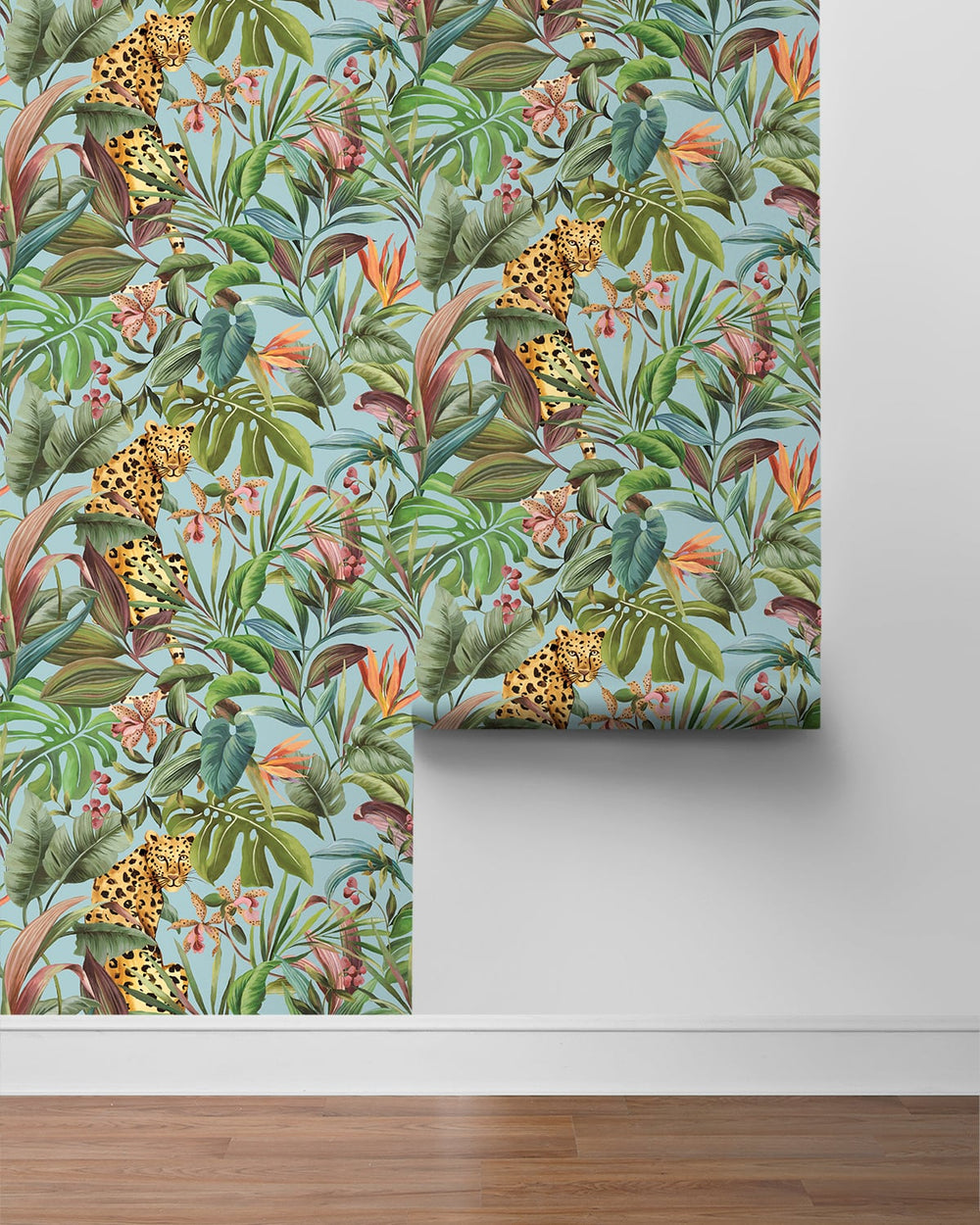 Tropical Leopard | Sky Blue