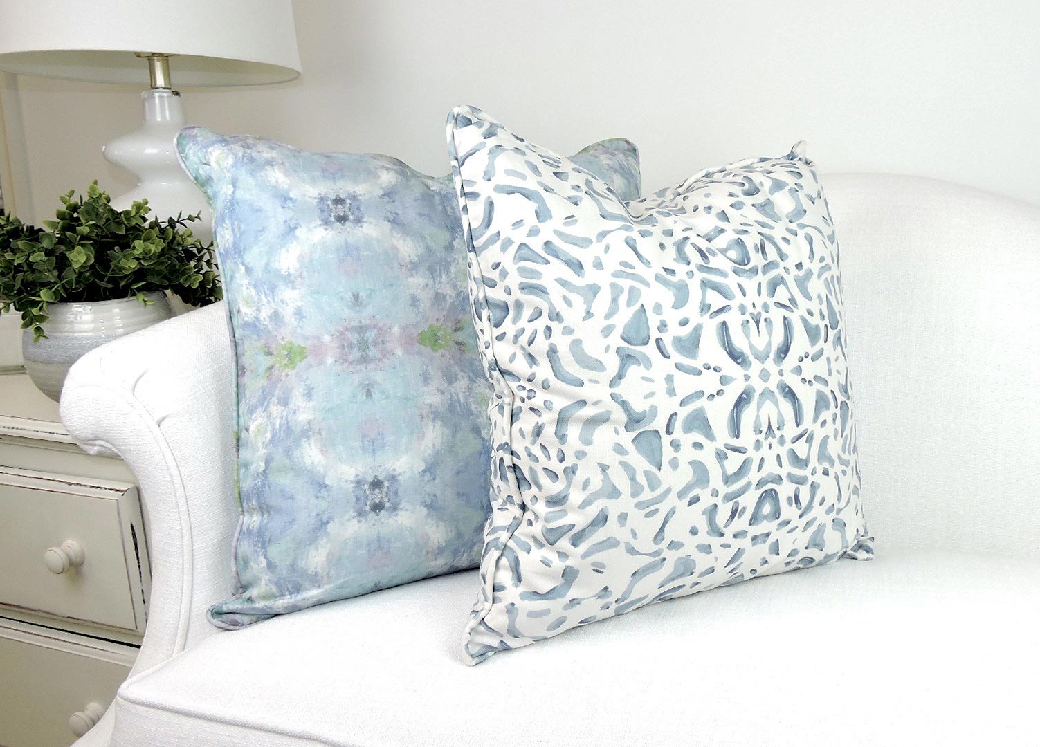 Jasmine Pillow | Blue