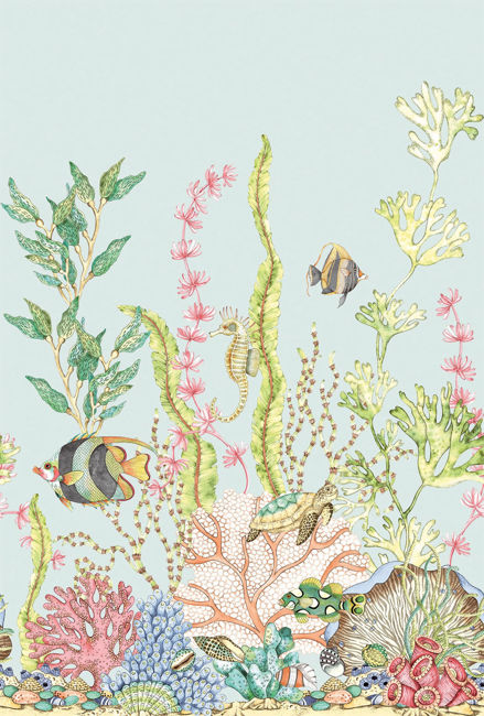 Nautical Mural | Island Blue