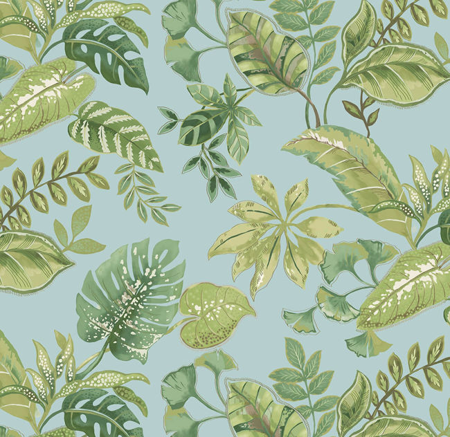 Tropical Leaf | Aqua